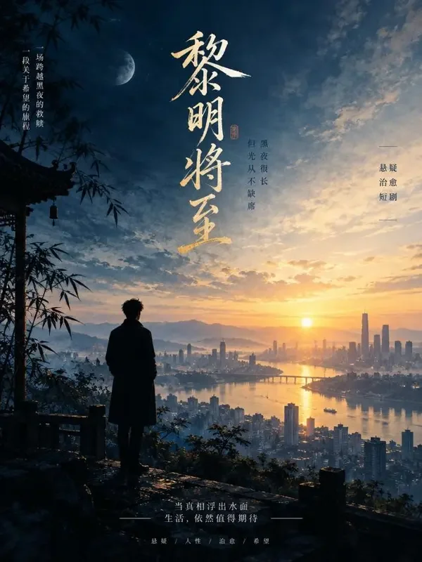 果果魔改《长夜将明》封面 - 悬疑推理